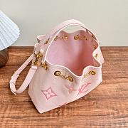 LV Bundle Monogram Empreinte Leather Pink M46492 - 28x20x11.5cm - 2