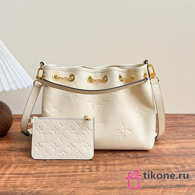 LV Bundle Monogram Empreinte Leather Cream M25452 - 28x20x11.5cm - 1