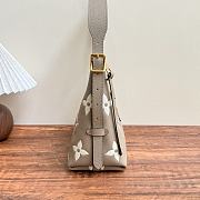 LV CarryAll PM Bicolour Monogram Tourterelle Gray/ Cream Beige M47180 - 29.5x24x12cm - 3