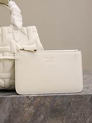 Medium Dior Toujours Bag White Graphic Cannage Calfskin - 28.5x21.5x17cm  - 2