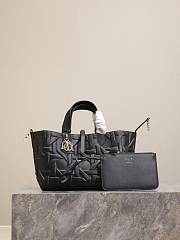 Medium Dior Toujours Bag Black Graphic Cannage Calfskin - 28.5x21.5x17cm - 1