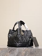 Medium Dior Toujours Bag Black Graphic Cannage Calfskin - 28.5x21.5x17cm - 6