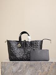 Large Dior Toujours Bag Black Graphic Cannage Calfskin - 37x27x21cm - 1