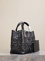 Large Dior Toujours Bag Black Graphic Cannage Calfskin - 37x27x21cm - 6