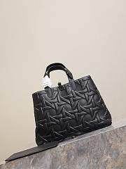 Large Dior Toujours Bag Black Graphic Cannage Calfskin - 37x27x21cm - 5