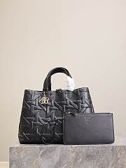 Large Dior Toujours Bag Black Graphic Cannage Calfskin - 37x27x21cm - 4