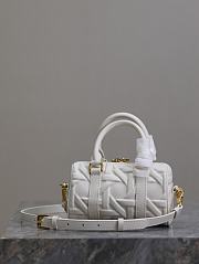 Dior Groove 16 White Graphic Cannage Calfskin - 16x10x8cm - 6