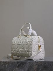 Dior Groove 25 White Graphic Cannage Calfskin - 25x19x16cm - 5