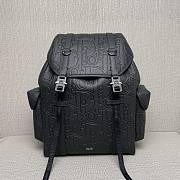 Dior Hit The Road Backpack Gravity Leather Black - 43x43x18cm  - 1