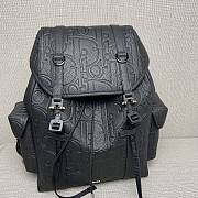 Dior Hit The Road Backpack Gravity Leather Black - 43x43x18cm  - 5