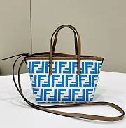 Fendi Mini Roll Light blue FF Jacquard Mini Bag Light Blue - 15.5x13x11cm - 1