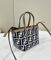 Fendi Mini Roll Light blue FF Jacquard Mini Bag Blue - 15.5x13x11cm - 1