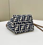 Fendi Mini Roll Light blue FF Jacquard Mini Bag Blue - 15.5x13x11cm - 2