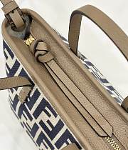 Fendi Mini Roll Light blue FF Jacquard Mini Bag Blue - 15.5x13x11cm - 4