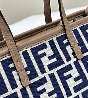 Fendi Mini Roll Light blue FF Jacquard Mini Bag Blue - 15.5x13x11cm - 6