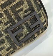 Simply Fendi Mini Brown FF Jacquard Fabric Mini Bag - 22x13x4.5cm - 3