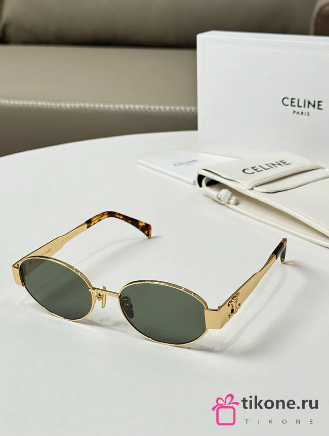 Cartier Eyewear Ovale Sonnenbrille Triomphe Metal - 1