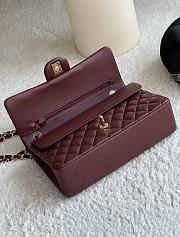 Chanel Classic 11.12 Handbag Lambskin Burgundy - 25.5x15.5x6.5cm - 5