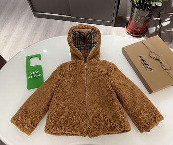 Burberry Fleece Jacket in Frosted Brown Kid