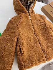 Burberry Fleece Jacket in Frosted Brown Kid - 6