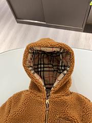 Burberry Fleece Jacket in Frosted Brown Kid - 5