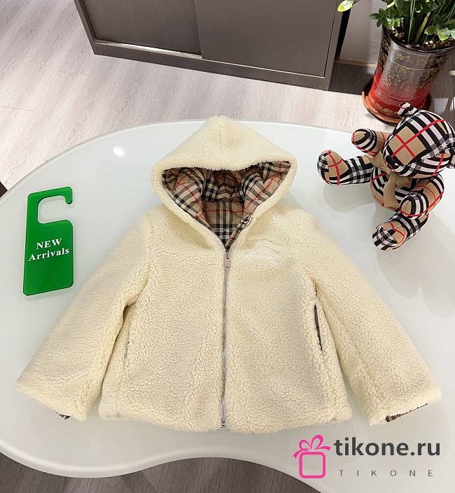 Burberry Fleece Jacket in Beige Kid - 1