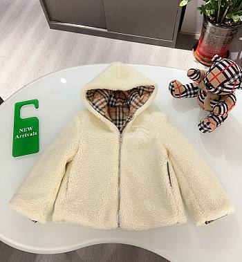 Burberry Fleece Jacket in Beige Kid