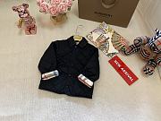 Burberry Quilted Barn Jacket Black Kid - 6