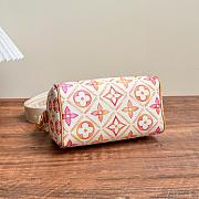 LV Speedy Bandoulière 20 Monogram Tiles Canvas Coral M11209 - 20.5x13.5x12cm - 4