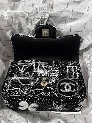 Chanel Evening Bag Sequins & Gold-Tone Metal Black & White - 14×21×8cm - 4