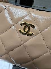 Chanel Clutch with Strap Lambskin & Gold Plated Metal Beige - 14×18.5×7cm - 3