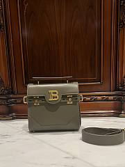 Balmain Smooth Leather B-Buzz 23 Bag Gray - 23x20x11cm - 6