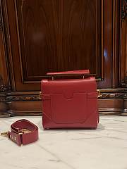 Balmain Smooth Leather B-Buzz 23 Bag Red - 23x20x11cm - 4