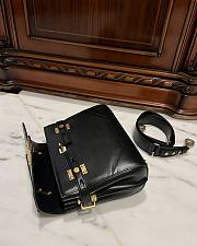 Balmain Smooth Leather B-Buzz 23 Bag Black - 23x20x11cm - 4