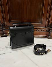 Balmain Smooth Leather B-Buzz 23 Bag Black - 23x20x11cm - 3