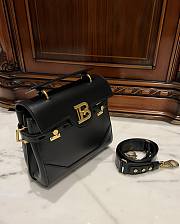 Balmain Smooth Leather B-Buzz 23 Bag Black - 23x20x11cm - 5