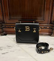 Balmain Smooth Leather B-Buzz 23 Bag Black - 23x20x11cm - 1