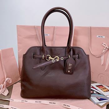 Miu Miu Briarwood Nappa-leather Tote Bag - 40x30x13cm