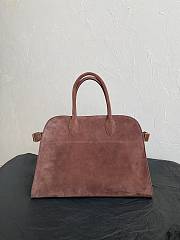 The Row Soft Margaux 15 Bag in Suede Mocha - 38×24×27cm - 5