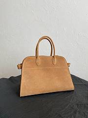 The Row Soft Margaux 15 Bag in Suede Gold - 38×24×27cm - 5