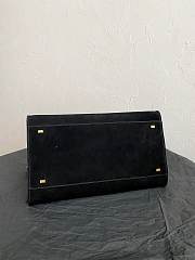 The Row Soft Margaux 15 Bag in Suede Black - 38×24×27cm - 3