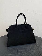 The Row Soft Margaux 15 Bag in Suede Black - 38×24×27cm - 6