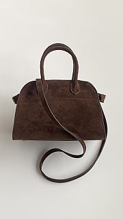 The Row Soft Margaux 10 Bag in Suede Mocha - 25x20x17cm - 1