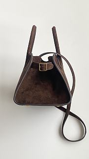 The Row Soft Margaux 10 Bag in Suede Mocha - 25x20x17cm - 3