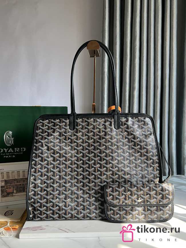 Goyard Hardy PM Bag Black- 40x17x31cm - 1