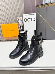 LV Citizen Flat Ranger Boot Calf Leather Black 1ADCJ6 - 4