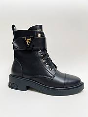 LV Citizen Flat Ranger Boot Calf Leather Black 1ADCJ6 - 1