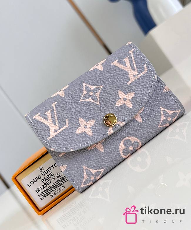 LV Rosalie Coin Purse Trianon Gray M12367 - 11x8x2.5cm - 1