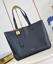 LV Low Key Cabas MM Grained Calfskin Black M25341 - 47x30x14cm - 1