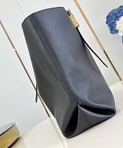 LV Low Key Cabas MM Grained Calfskin Black M25341 - 47x30x14cm - 3